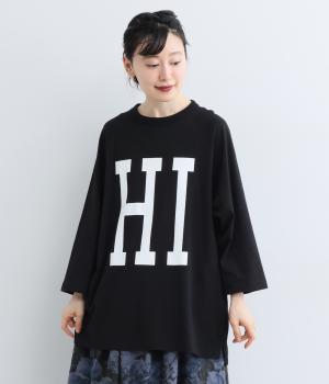 プリントラグランプルオーバー　HI（ブラック・F）