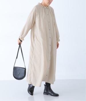ピンストライプ2wayシャツワンピース