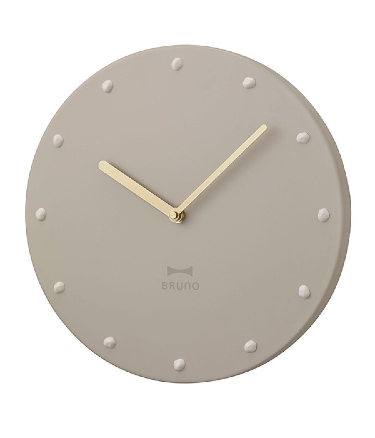 メタルウォールクロック(グレージュ-ONESIZE)