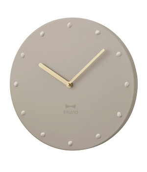 メタルウォールクロック(グレージュ-ONESIZE)