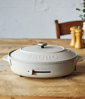 オーバルホットプレート(グレージュ-ONESIZE)