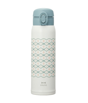 軽量ステンレスワンタッチプリントボトル(ブルー-ONESIZE)