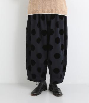 フロッキープリントボールパンツ(ネイビー-F)