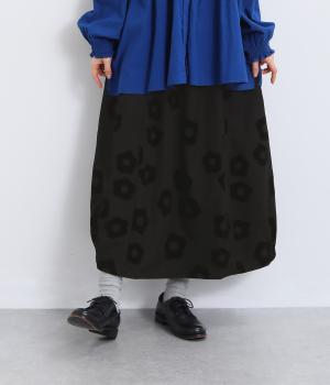 フロッキープリントスカート