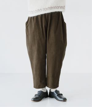 別注｜着丈選べる　細畦コーデュロイよくばりパンツ(カーキ-F)