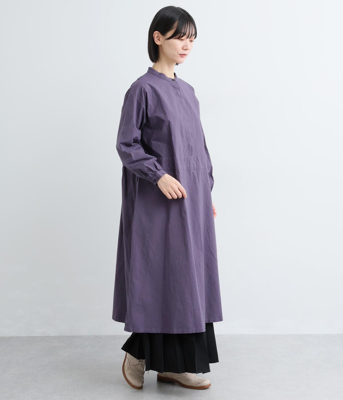 コットンヴィンテージ馬布ワンピース(パープル-F)
