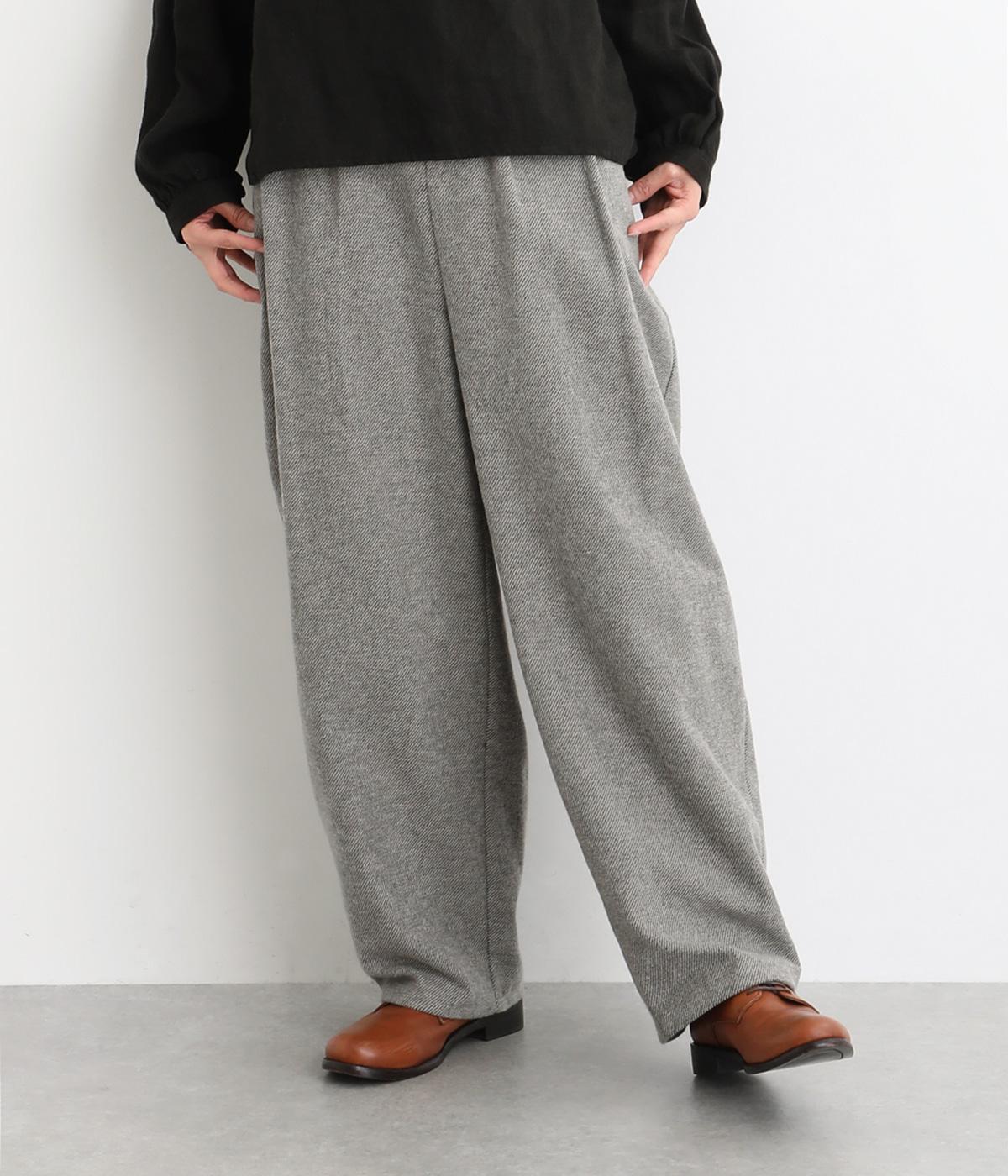 TWEDEDY COTTONコクーンタックパンツ(グレー-F)