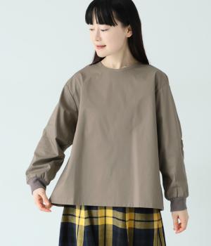 天日干し風肘タックプルオーバー