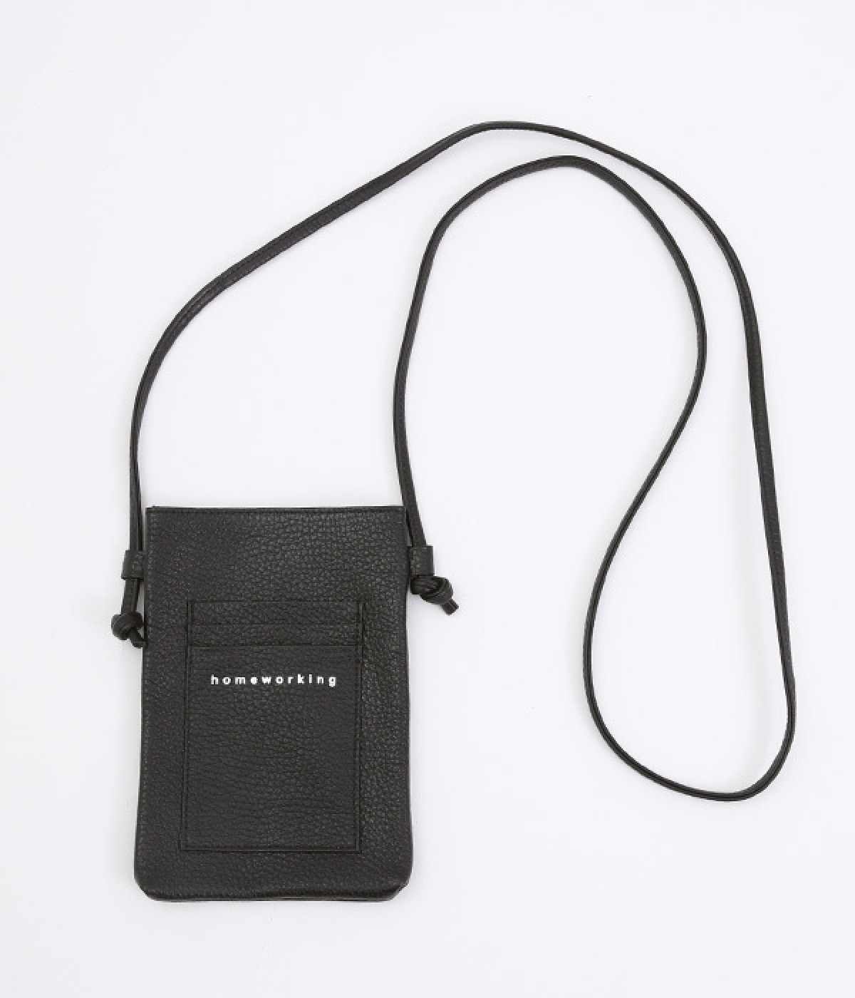 レザーショルダーバッグ(ブラック-ONESIZE)