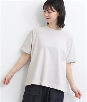 天竺 ラグランスリーブプルオーバー(グレー-ONESIZE)