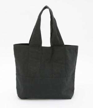 コットンリネンキャンバス　トートバッグ(ブラック-F)