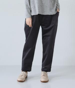 スウェットコーデュロイ　ななめポケットパンツ(ブルーグレー-F)