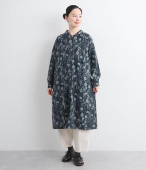 ビエラプリント　ショールカラーワンピース