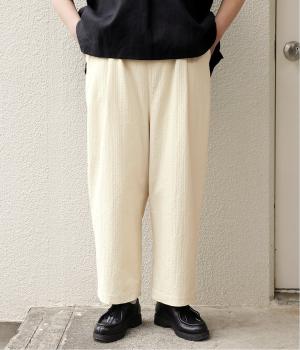 ランダムサッカー　タックイージーパンツ(ベージュ-F)