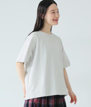 コットン天竺　ラグランスリーブプルオーバー