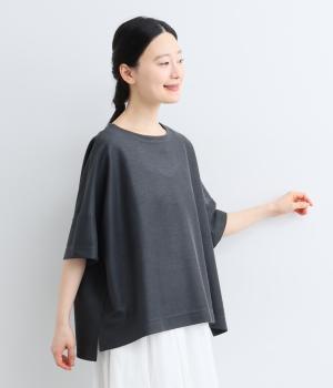 リネンカルゼニットワイドプルオーバー(グレー-F)