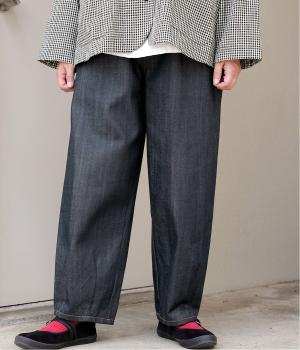裾ダーツパンツ（ネイビー・F）