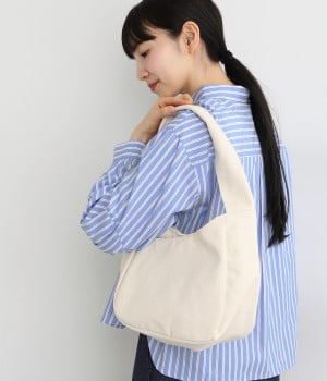 コットンラウンドバッグ　S(ナチュラル-ONESIZE)