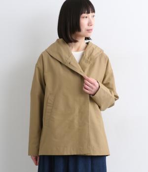 グログラン2wayフードジャケット(ベージュ-F)