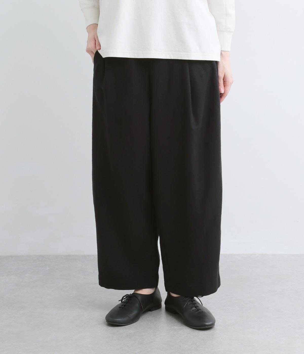 コットンリネンオックスパンツ(ブラック-F)