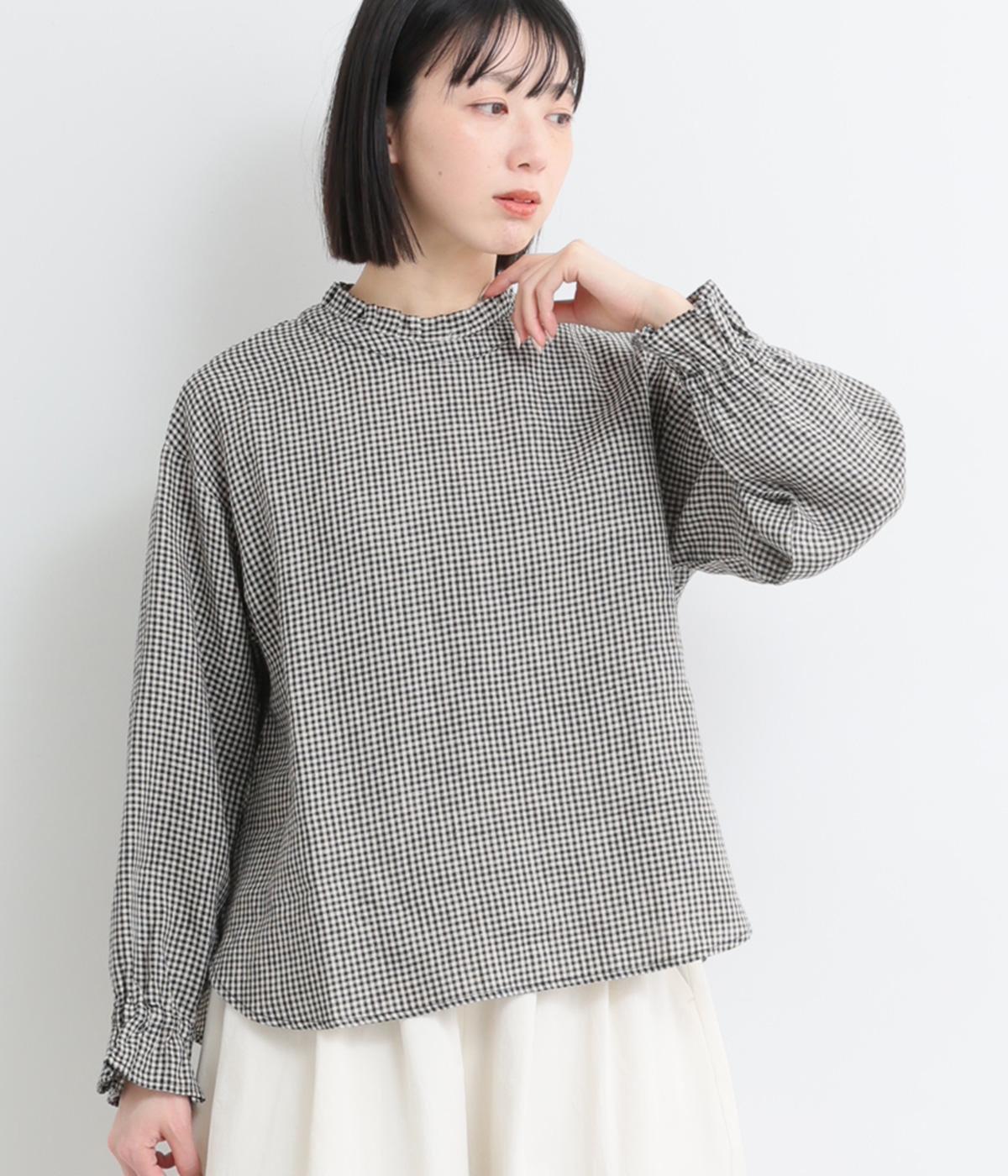 リネンフリルブラウス｜blue willow（ブルーウィロウ）の商品詳細