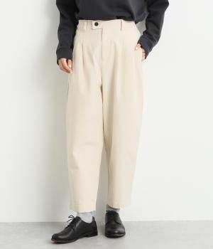 コットンオックスタックファスナーパンツ(アイボリー-F)