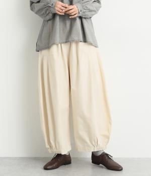 コットンオックスタックバルーンパンツ(アイボリー-F)