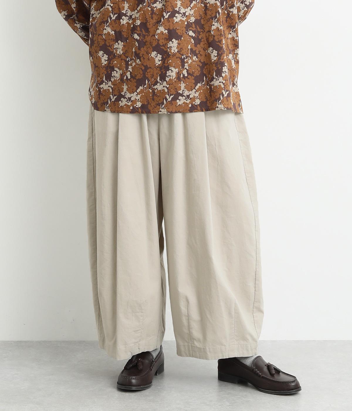 細コーデュロイバルーンパンツ(アイボリー-F)