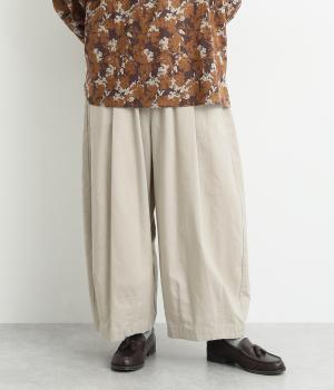 細コーデュロイバルーンパンツ(アイボリー-F)