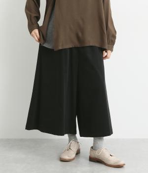 細コーデュロイガウチョパンツ(ダークグレー-F)