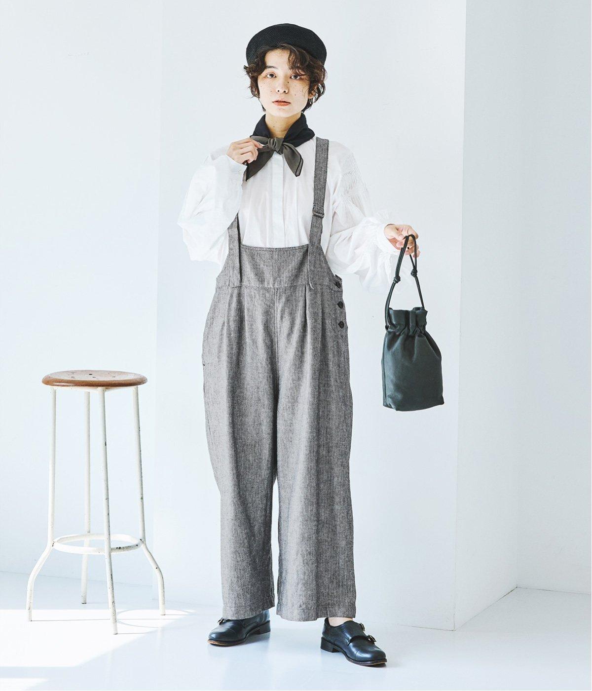 別注｜ヘリンボーン タックサロペット(ヘリンボーン-F)