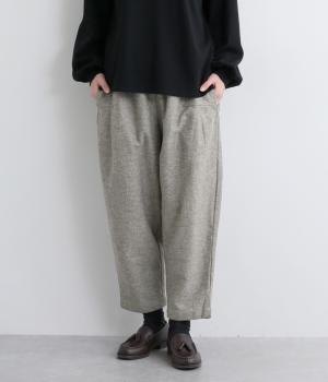 コットンリネン　コクーンパンツ(ベージュ-F)