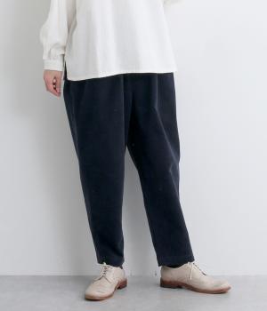 コーデュロイ　テーパードパンツ(ネイビー-F)