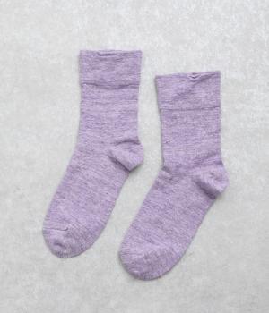 リネン無地ソックス(ラベンダー-F)