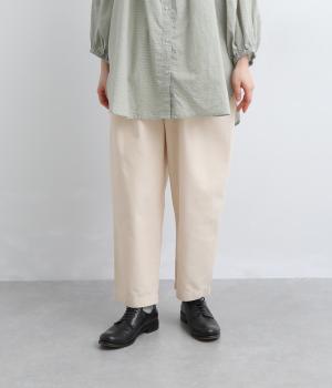 コットンオックステーパードパンツ(アイボリー-F)