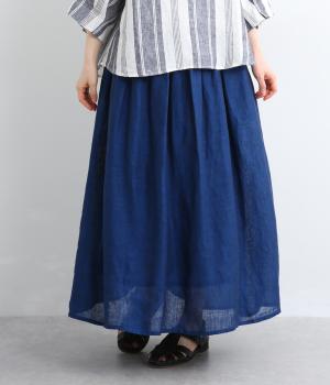 リネンシングルガーゼスカート