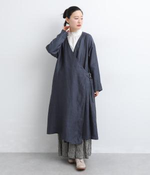 リネンヘリンボーンカシュクールはおり