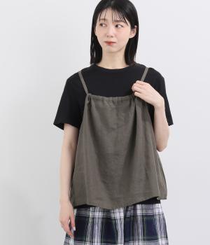 リネンキャミブラウス