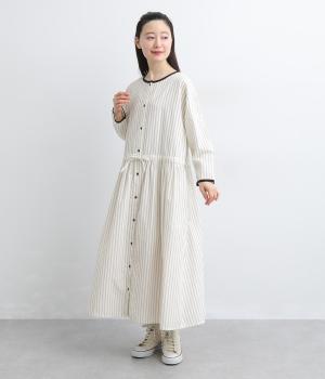 コットンドビーギャザーワンピース