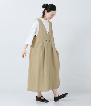 コットンポプリン　2wayジャンパースカート