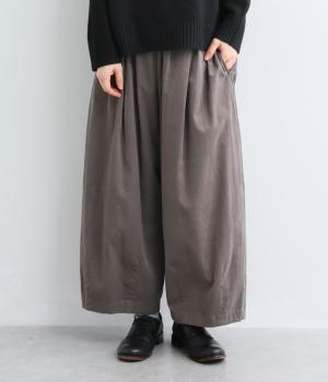 コットン細コーデュロイバルーンパンツ（グレー・F）