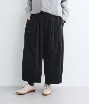 コットン細コーデュロイバルーンパンツ（ダークグレー・F）