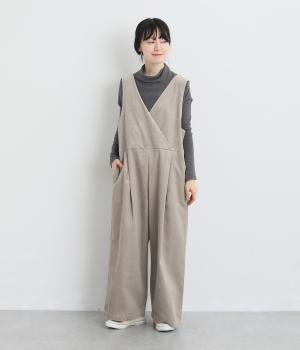 コーデュロイサロペット（グレージュ・F）