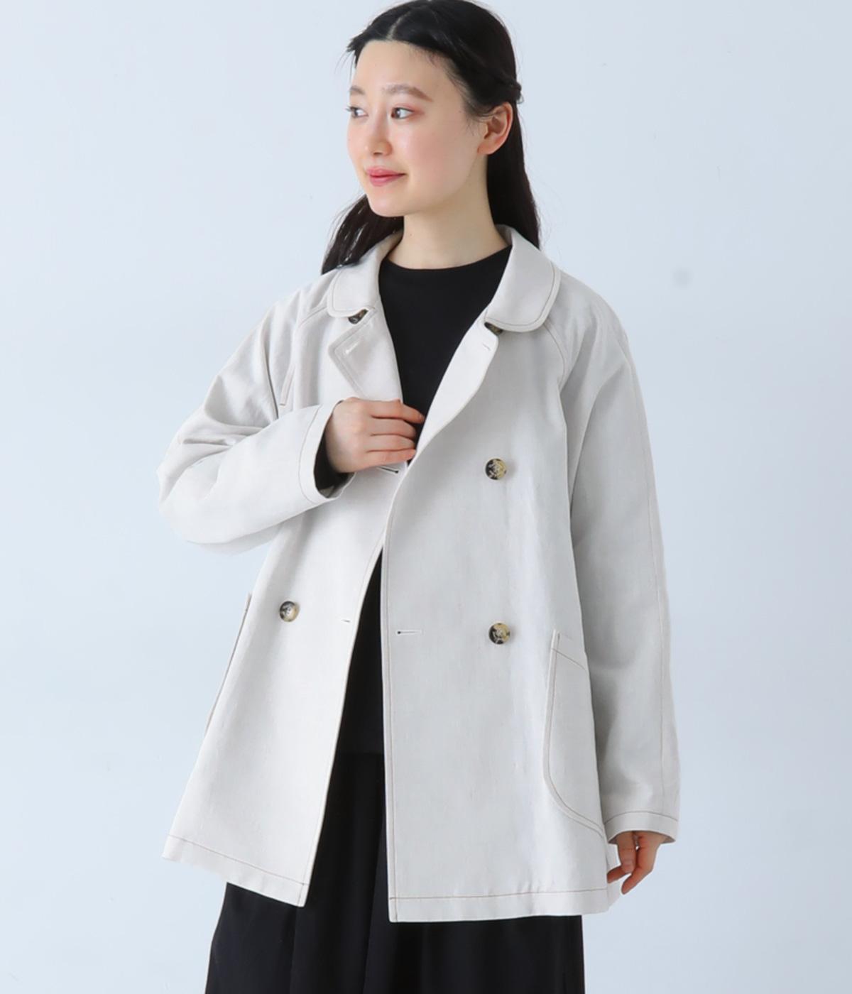 リネンデニムコート(キナリ-38)