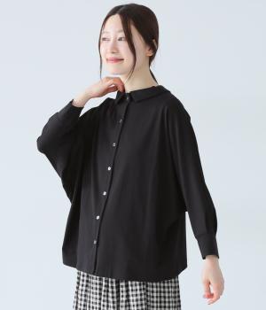 襟付きプルオーバー(ブラック-ONESIZE)