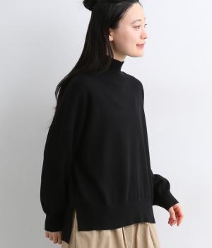 タートルワイドニット(ブラック-38)