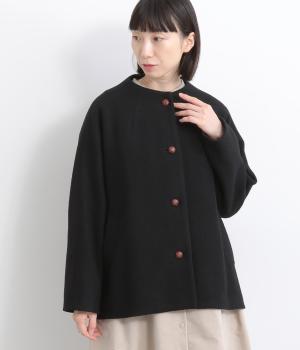 圧縮ウールコート(ブラック-F)