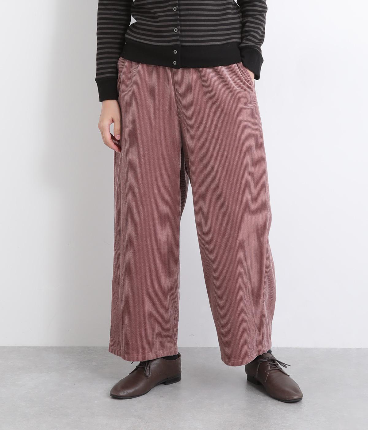 サッカーコール天パンツ(ピンク-F)