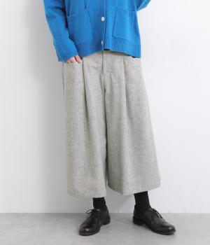 エターミンサイドポケットワイドパンツ(杢グレー-F)