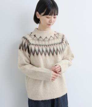 ノルディックシャギープルオーバー(ベージュ系-F)